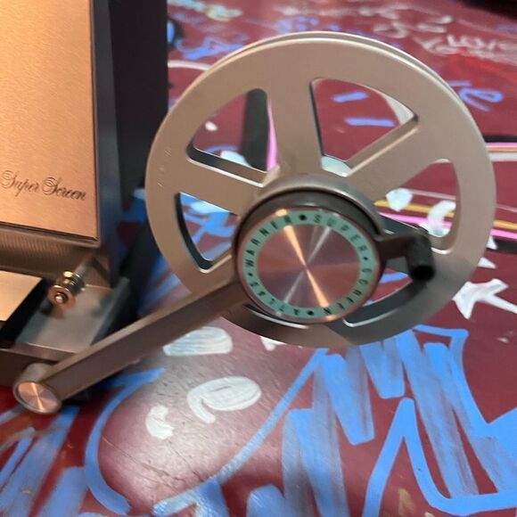 Vintage 1960s Atlas Warner Super Screen 8mm editor. Splicer with monitor - Picture 2 of 10